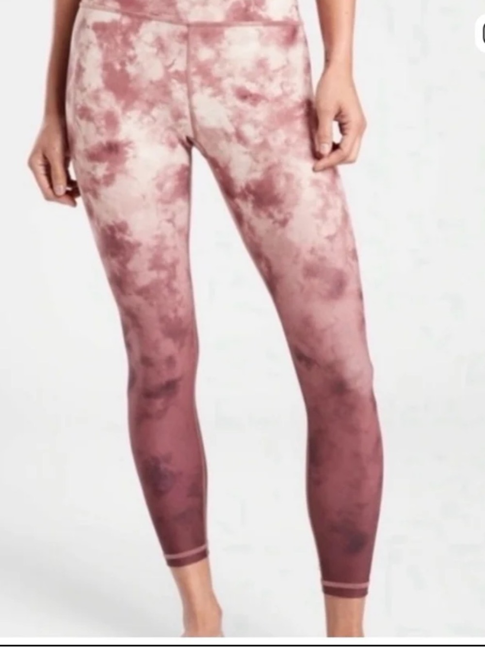 Athleta Elation 7/8 XL Mauve Tie-Dye Ombre Legging